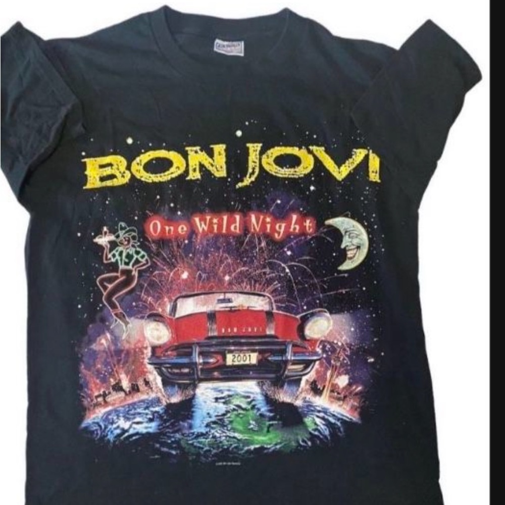 Bon Jovi One Wild Night 2001 Tour Shirt vintage